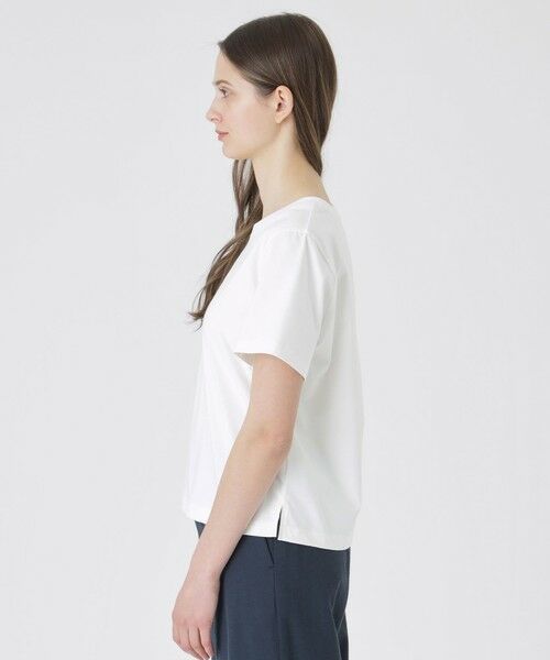 BLUE LABEL / BLACK LABEL CRESTBRIDGE / ブルーレーベル / ブラックレーベル・クレストブリッジ  カットソー | 【UVカット】【接触冷感】【防透け】プレーティングシルケット天竺グラフィックロゴTシャツ | 詳細3