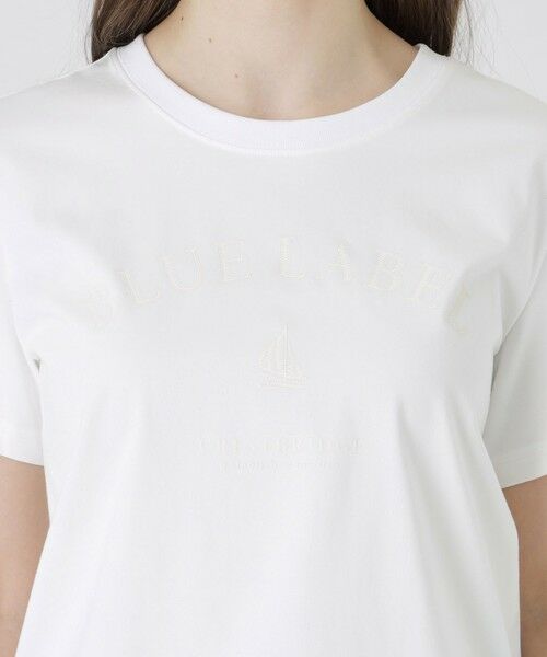 BLUE LABEL / BLACK LABEL CRESTBRIDGE / ブルーレーベル / ブラックレーベル・クレストブリッジ  カットソー | 【UVカット】【接触冷感】【防透け】プレーティングシルケット天竺グラフィックロゴTシャツ | 詳細5