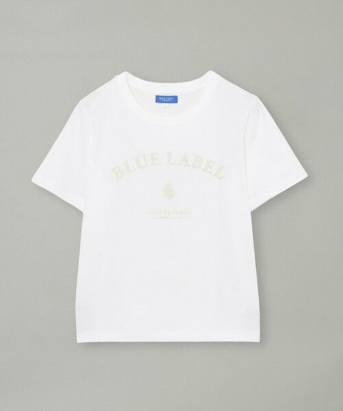 BLUE LABEL / BLACK LABEL CRESTBRIDGE / ブルーレーベル / ブラックレーベル・クレストブリッジ  カットソー | 【UVカット】【接触冷感】【防透け】プレーティングシルケット天竺グラフィックロゴTシャツ | 詳細7