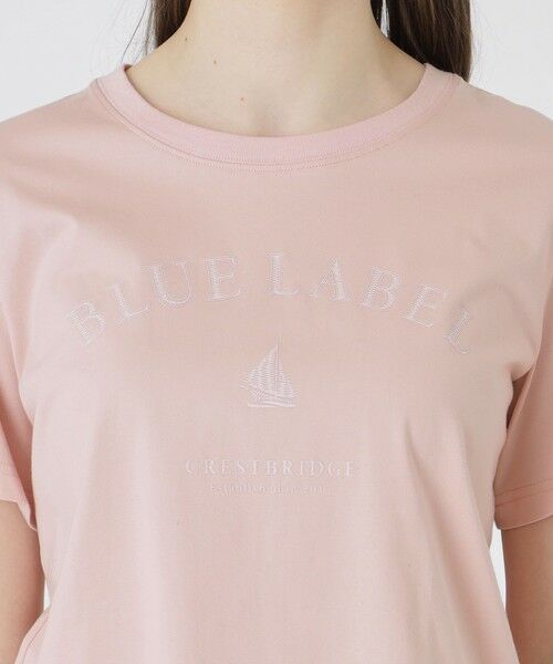 BLUE LABEL / BLACK LABEL CRESTBRIDGE / ブルーレーベル / ブラックレーベル・クレストブリッジ  カットソー | 【UVカット】【接触冷感】【防透け】プレーティングシルケット天竺グラフィックロゴTシャツ | 詳細12
