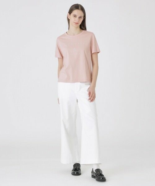 BLUE LABEL / BLACK LABEL CRESTBRIDGE / ブルーレーベル / ブラックレーベル・クレストブリッジ  カットソー | 【UVカット】【接触冷感】【防透け】プレーティングシルケット天竺グラフィックロゴTシャツ | 詳細8