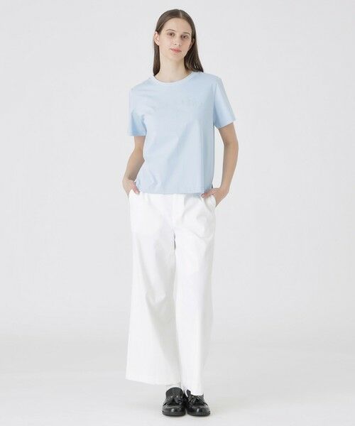 BLUE LABEL / BLACK LABEL CRESTBRIDGE / ブルーレーベル / ブラックレーベル・クレストブリッジ  カットソー | 【UVカット】【接触冷感】【防透け】プレーティングシルケット天竺グラフィックロゴTシャツ | 詳細15