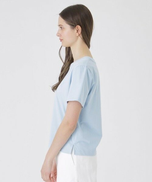 BLUE LABEL / BLACK LABEL CRESTBRIDGE / ブルーレーベル / ブラックレーベル・クレストブリッジ  カットソー | 【UVカット】【接触冷感】【防透け】プレーティングシルケット天竺グラフィックロゴTシャツ | 詳細17