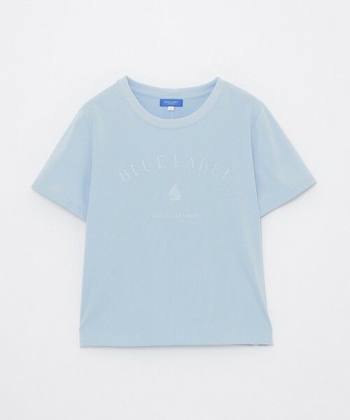 BLUE LABEL / BLACK LABEL CRESTBRIDGE / ブルーレーベル / ブラックレーベル・クレストブリッジ  カットソー | 【UVカット】【接触冷感】【防透け】プレーティングシルケット天竺グラフィックロゴTシャツ | 詳細21