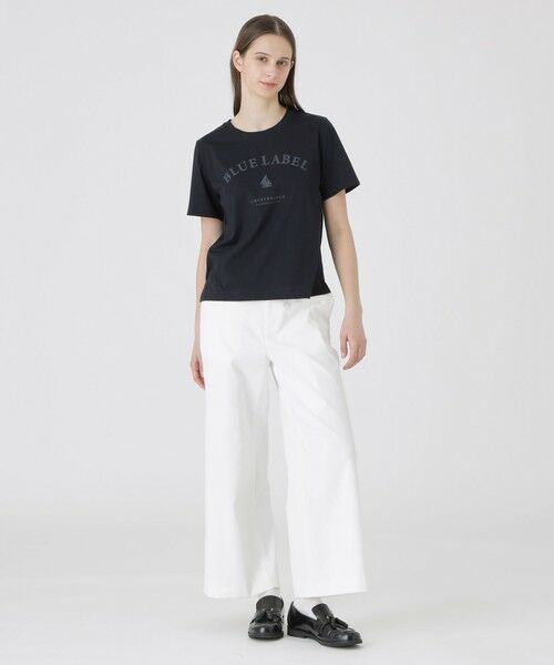 BLUE LABEL / BLACK LABEL CRESTBRIDGE / ブルーレーベル / ブラックレーベル・クレストブリッジ  カットソー | 【UVカット】【接触冷感】【防透け】プレーティングシルケット天竺グラフィックロゴTシャツ | 詳細22