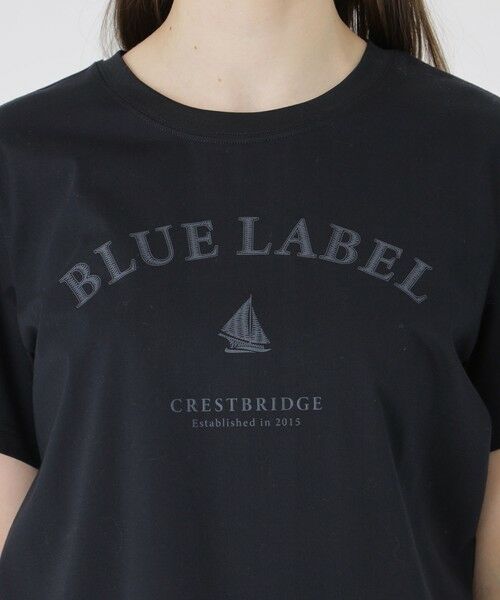 BLUE LABEL / BLACK LABEL CRESTBRIDGE / ブルーレーベル / ブラックレーベル・クレストブリッジ  カットソー | 【UVカット】【接触冷感】【防透け】プレーティングシルケット天竺グラフィックロゴTシャツ | 詳細26