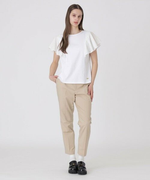 BLUE LABEL / BLACK LABEL CRESTBRIDGE / ブルーレーベル / ブラックレーベル・クレストブリッジ  カットソー | 【接触冷感】シルケットスムースレーススリーブカットソー | 詳細1