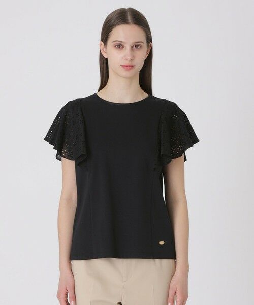 BLUE LABEL / BLACK LABEL CRESTBRIDGE / ブルーレーベル / ブラックレーベル・クレストブリッジ  カットソー | 【接触冷感】シルケットスムースレーススリーブカットソー | 詳細10