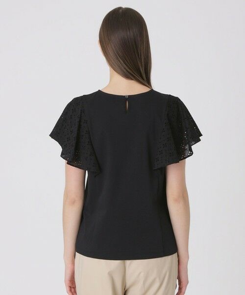 BLUE LABEL / BLACK LABEL CRESTBRIDGE / ブルーレーベル / ブラックレーベル・クレストブリッジ  カットソー | 【接触冷感】シルケットスムースレーススリーブカットソー | 詳細12