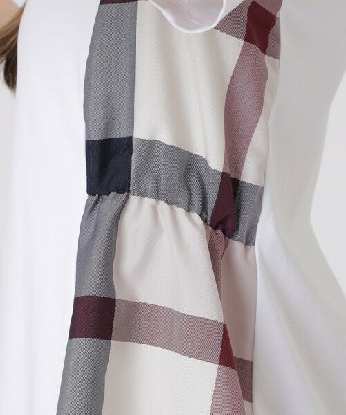 BLUE LABEL / BLACK LABEL CRESTBRIDGE / ブルーレーベル / ブラックレーベル・クレストブリッジ  カットソー | 【接触冷感】シルケットスムースサイドチェックTシャツ | 詳細5