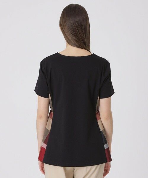 BLUE LABEL / BLACK LABEL CRESTBRIDGE / ブルーレーベル / ブラックレーベル・クレストブリッジ  カットソー | 【接触冷感】シルケットスムースサイドチェックTシャツ | 詳細10