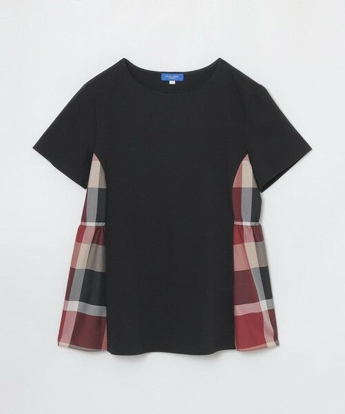 BLUE LABEL / BLACK LABEL CRESTBRIDGE / ブルーレーベル / ブラックレーベル・クレストブリッジ  カットソー | 【接触冷感】シルケットスムースサイドチェックTシャツ | 詳細12