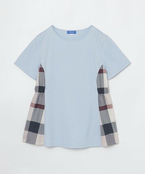 BLUE LABEL / BLACK LABEL CRESTBRIDGE / ブルーレーベル / ブラックレーベル・クレストブリッジ  カットソー | 【接触冷感】シルケットスムースサイドチェックTシャツ | 詳細18