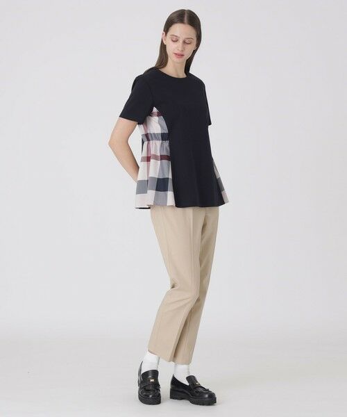 BLUE LABEL / BLACK LABEL CRESTBRIDGE / ブルーレーベル / ブラックレーベル・クレストブリッジ  カットソー | 【接触冷感】シルケットスムースサイドチェックTシャツ | 詳細19