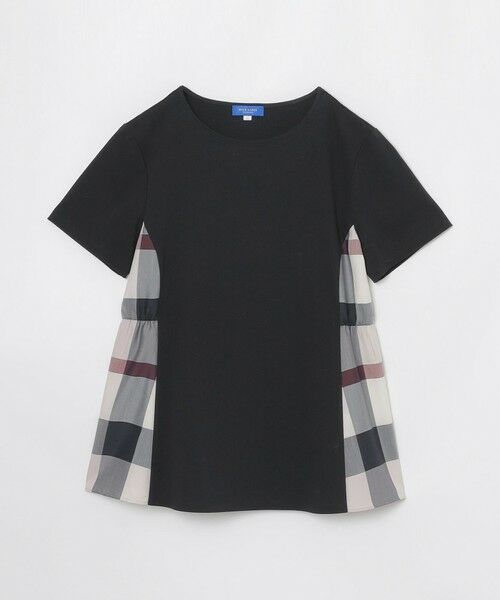 BLUE LABEL / BLACK LABEL CRESTBRIDGE / ブルーレーベル / ブラックレーベル・クレストブリッジ  カットソー | 【接触冷感】シルケットスムースサイドチェックTシャツ | 詳細24