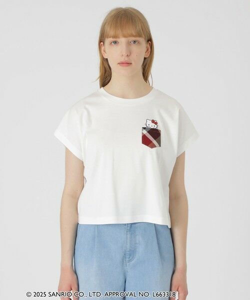 BLUE LABEL / BLACK LABEL CRESTBRIDGE / ブルーレーベル / ブラックレーベル・クレストブリッジ  カットソー | 【ハローキティコラボ】ポケットTシャツ | 詳細2