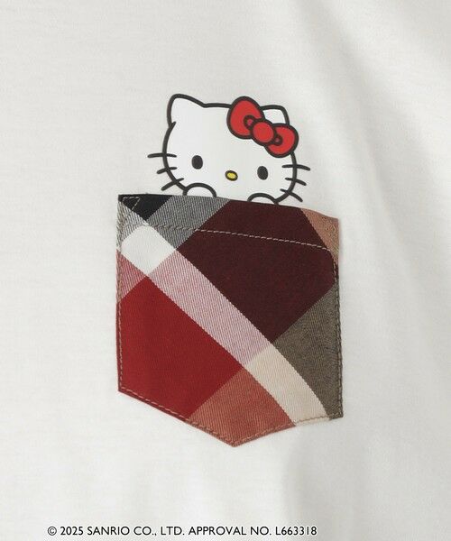 BLUE LABEL / BLACK LABEL CRESTBRIDGE / ブルーレーベル / ブラックレーベル・クレストブリッジ  カットソー | 【ハローキティコラボ】ポケットTシャツ | 詳細7