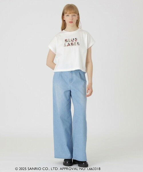 BLUE LABEL / BLACK LABEL CRESTBRIDGE / ブルーレーベル / ブラックレーベル・クレストブリッジ  カットソー | 【ハローキティコラボ】ロゴグラフィックTシャツ | 詳細1