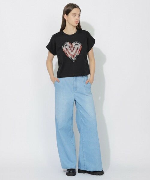 BLUE LABEL / BLACK LABEL CRESTBRIDGE / ブルーレーベル / ブラックレーベル・クレストブリッジ  カットソー | 【WEB限定】チュールハートTシャツ | 詳細6