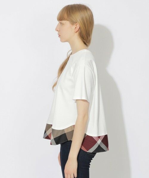 BLUE LABEL / BLACK LABEL CRESTBRIDGE / ブルーレーベル / ブラックレーベル・クレストブリッジ  カットソー | 【WEB限定】ヘムチェックTシャツ | 詳細2