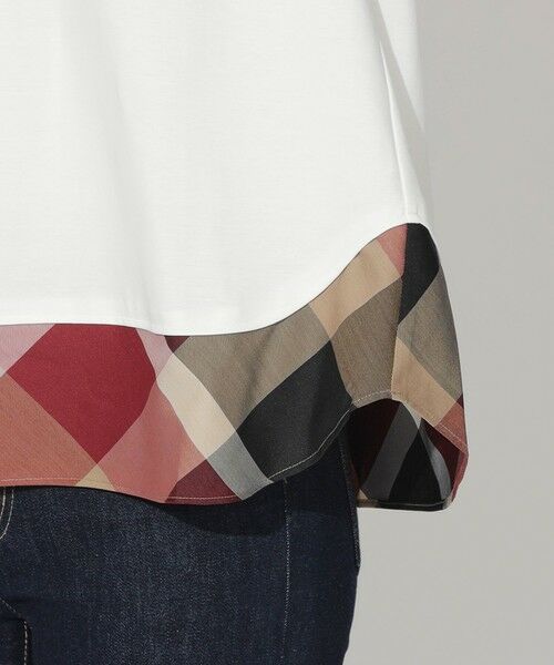 BLUE LABEL / BLACK LABEL CRESTBRIDGE / ブルーレーベル / ブラックレーベル・クレストブリッジ  カットソー | 【WEB限定】ヘムチェックTシャツ | 詳細4