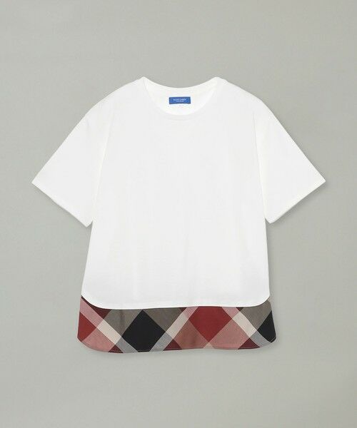 BLUE LABEL / BLACK LABEL CRESTBRIDGE / ブルーレーベル / ブラックレーベル・クレストブリッジ  カットソー | 【WEB限定】ヘムチェックTシャツ | 詳細6