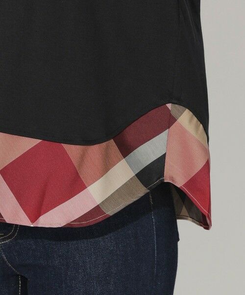 BLUE LABEL / BLACK LABEL CRESTBRIDGE / ブルーレーベル / ブラックレーベル・クレストブリッジ  カットソー | 【WEB限定】ヘムチェックTシャツ | 詳細10