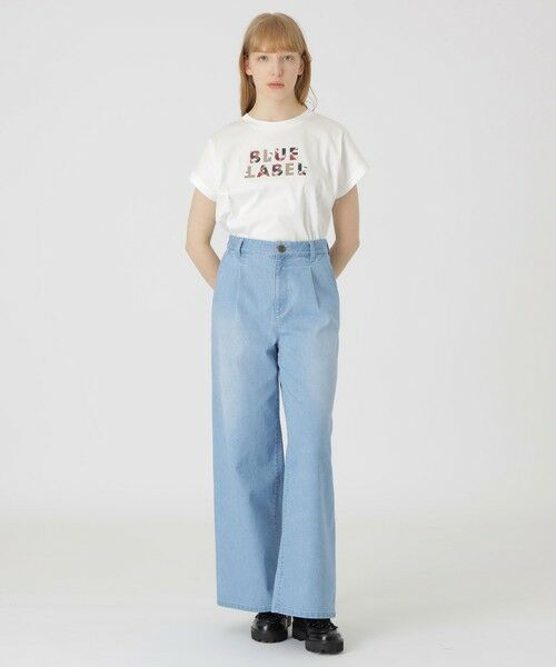 BLUE LABEL / BLACK LABEL CRESTBRIDGE / ブルーレーベル / ブラックレーベル・クレストブリッジ  その他パンツ | 【BLUE LABEL DENIM】【接触冷感】ワイドパンツ | 詳細1