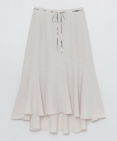 BLUE LABEL / BLACK LABEL CRESTBRIDGE / ブルーレーベル / ブラックレーベル・クレストブリッジ  ミニ・ひざ丈スカート | ツイルストレッチイレギュラーヘムスカート | 詳細12