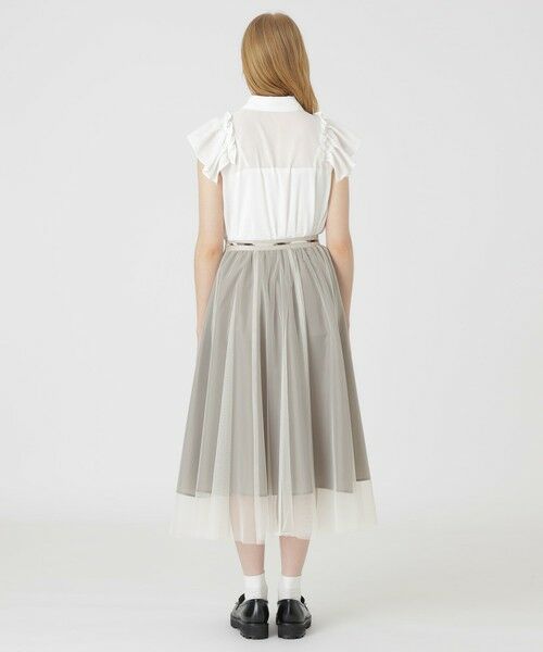 BLUE LABEL / BLACK LABEL CRESTBRIDGE / ブルーレーベル / ブラックレーベル・クレストブリッジ  ミニ・ひざ丈スカート | グラデーションチュールスカート | 詳細3