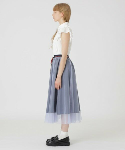 BLUE LABEL / BLACK LABEL CRESTBRIDGE / ブルーレーベル / ブラックレーベル・クレストブリッジ  ミニ・ひざ丈スカート | グラデーションチュールスカート | 詳細8