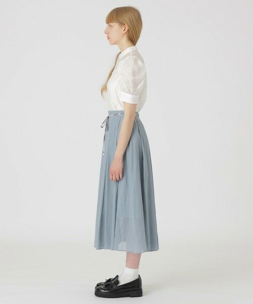 BLUE LABEL / BLACK LABEL CRESTBRIDGE / ブルーレーベル / ブラックレーベル・クレストブリッジ  ミニ・ひざ丈スカート | 【店舗限定】シアーストライプフレアスカート | 詳細8