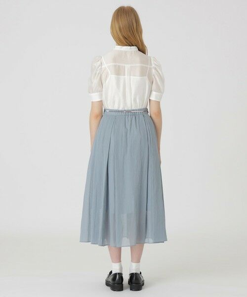 BLUE LABEL / BLACK LABEL CRESTBRIDGE / ブルーレーベル / ブラックレーベル・クレストブリッジ  ミニ・ひざ丈スカート | 【店舗限定】シアーストライプフレアスカート | 詳細9