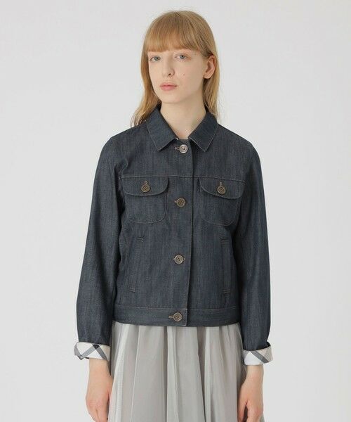 BLUE LABEL / BLACK LABEL CRESTBRIDGE / ブルーレーベル / ブラックレーベル・クレストブリッジ  その他アウター | 【一部店舗限定】スラブシャンブレーデニムジャケット | 詳細1