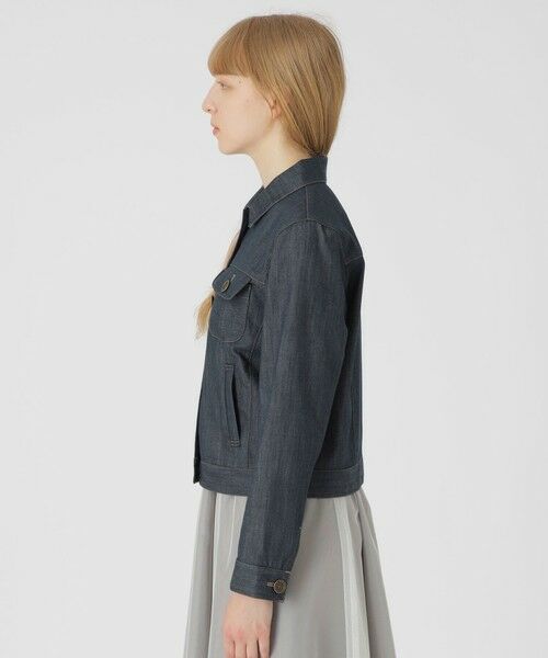 BLUE LABEL / BLACK LABEL CRESTBRIDGE / ブルーレーベル / ブラックレーベル・クレストブリッジ  その他アウター | 【一部店舗限定】スラブシャンブレーデニムジャケット | 詳細4
