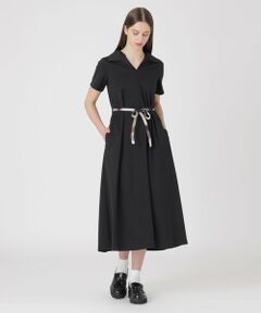 BLUE LABEL / BLACK LABEL CRESTBRIDGE / ブルーレーベル / ブラックレーベル・クレストブリッジ  ドレス | 【一部店舗限定】ハイゲージポンチカラーネックドレス