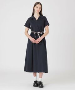 BLUE LABEL / BLACK LABEL CRESTBRIDGE / ブルーレーベル / ブラックレーベル・クレストブリッジ  ドレス | 【一部店舗限定】ハイゲージポンチカラーネックドレス