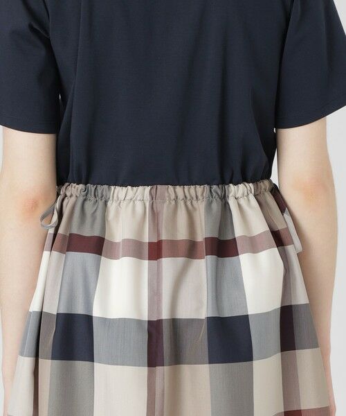 BLUE LABEL / BLACK LABEL CRESTBRIDGE / ブルーレーベル / ブラックレーベル・クレストブリッジ  ドレス | 【一部店舗限定】クレストブリッジチェックライトクロッシングツイルコンビドレス | 詳細10