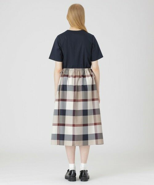 BLUE LABEL / BLACK LABEL CRESTBRIDGE / ブルーレーベル / ブラックレーベル・クレストブリッジ  ドレス | 【一部店舗限定】クレストブリッジチェックライトクロッシングツイルコンビドレス | 詳細8
