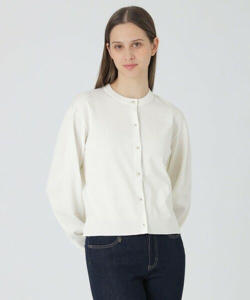 BLUE LABEL / BLACK LABEL CRESTBRIDGE / ブルーレーベル / ブラックレーベル・クレストブリッジ  ニット・セーター | 【一部店舗限定】ベーシックカーディガン（オフホワイト1）