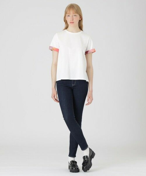 BLUE LABEL / BLACK LABEL CRESTBRIDGE / ブルーレーベル / ブラックレーベル・クレストブリッジ  カットソー | 【一部店舗限定】バックチェック切り替えTシャツ | 詳細1