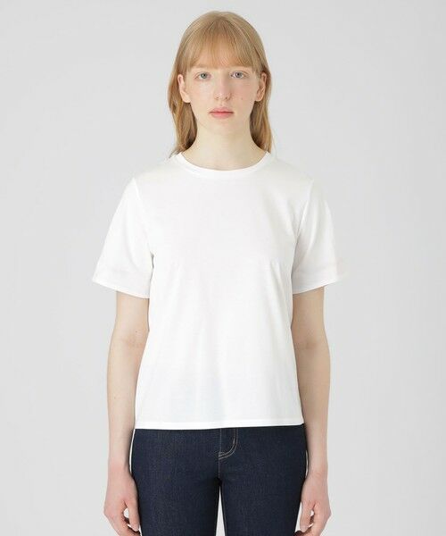 BLUE LABEL / BLACK LABEL CRESTBRIDGE / ブルーレーベル / ブラックレーベル・クレストブリッジ  カットソー | 【一部店舗限定】バックチェック切り替えTシャツ | 詳細2