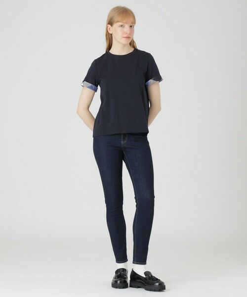 BLUE LABEL / BLACK LABEL CRESTBRIDGE / ブルーレーベル / ブラックレーベル・クレストブリッジ  カットソー | 【一部店舗限定】バックチェック切り替えTシャツ | 詳細13