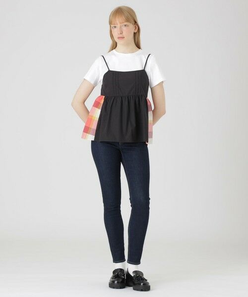 BLUE LABEL / BLACK LABEL CRESTBRIDGE / ブルーレーベル / ブラックレーベル・クレストブリッジ カットソー | 【一部店舗限定】パーシャルチェックキャミコンビ | 詳細1