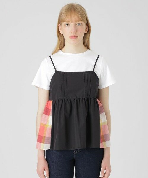 BLUE LABEL / BLACK LABEL CRESTBRIDGE / ブルーレーベル / ブラックレーベル・クレストブリッジ カットソー | 【一部店舗限定】パーシャルチェックキャミコンビ | 詳細2