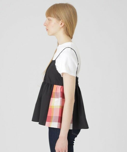 BLUE LABEL / BLACK LABEL CRESTBRIDGE / ブルーレーベル / ブラックレーベル・クレストブリッジ カットソー | 【一部店舗限定】パーシャルチェックキャミコンビ | 詳細3