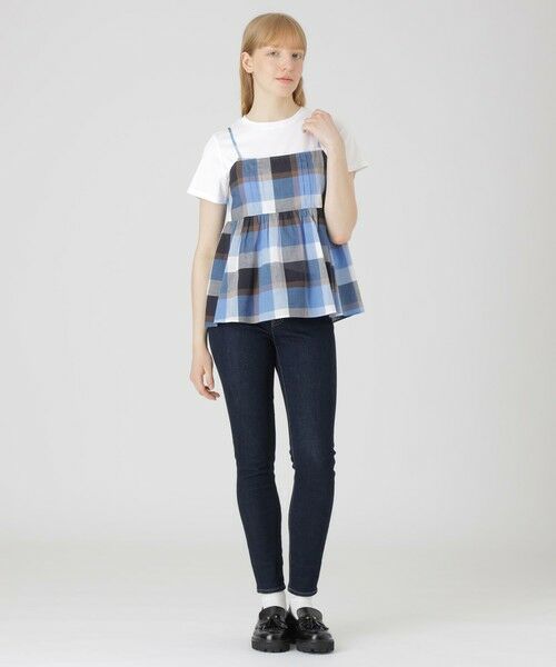 BLUE LABEL / BLACK LABEL CRESTBRIDGE / ブルーレーベル / ブラックレーベル・クレストブリッジ カットソー | 【一部店舗限定】クレストブリッジチェックキャミコンビ | 詳細1