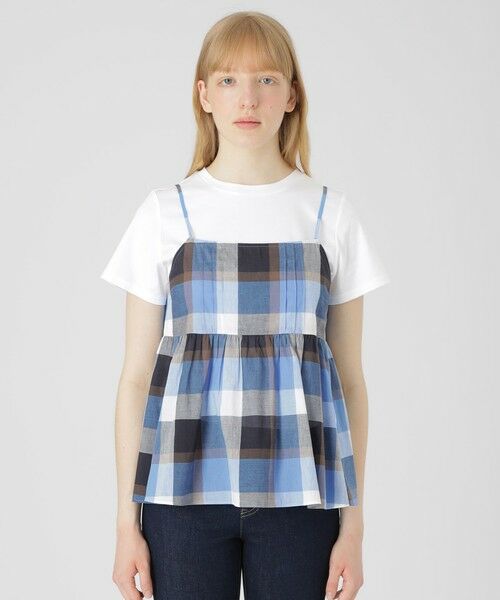 BLUE LABEL / BLACK LABEL CRESTBRIDGE / ブルーレーベル / ブラックレーベル・クレストブリッジ カットソー | 【一部店舗限定】クレストブリッジチェックキャミコンビ | 詳細2