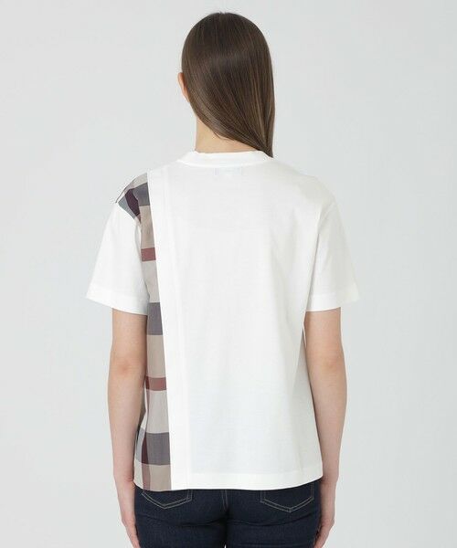 BLUE LABEL / BLACK LABEL CRESTBRIDGE / ブルーレーベル / ブラックレーベル・クレストブリッジ  カットソー | 【一部店舗限定】コンパクトスムースパーシャルチェックTシャツ | 詳細4