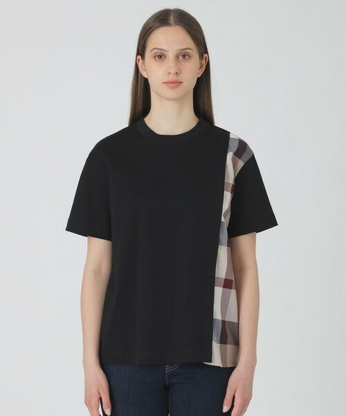 BLUE LABEL / BLACK LABEL CRESTBRIDGE / ブルーレーベル / ブラックレーベル・クレストブリッジ  カットソー | 【一部店舗限定】コンパクトスムースパーシャルチェックTシャツ | 詳細7